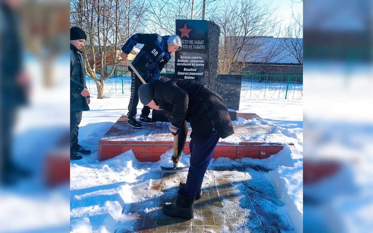 Ребята из Цимлянского района присоединились к патриотической акции «Снежный десант»