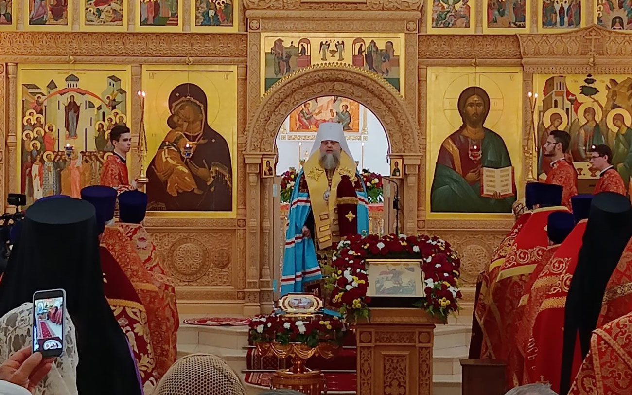 Ковчег с частицей мощей великомученика Георгия Победоносца доставлен в Ростов